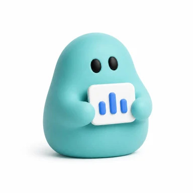 Teal Paid Media bot holding a campaign chart
